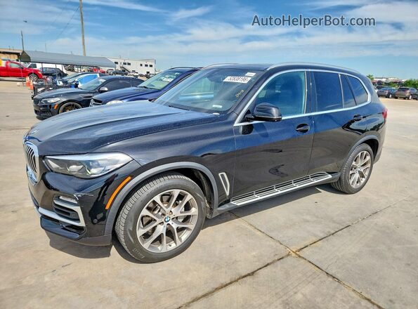 5UXCR4C09M9G71045 2021 BMW X5 Black Հետևի ձախ