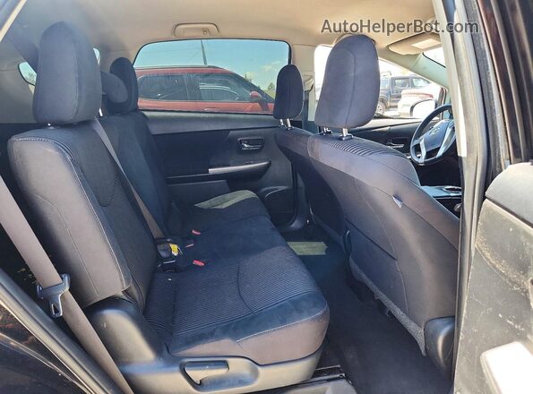 JTDZN3EU3HJ059345 2017 TOYOTA PRIUS Черный Вид задней части салона
