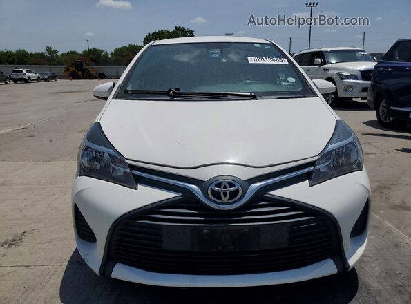 VNKKTUD33HA075963 2017 TOYOTA YARIS White Հետևի տեսք