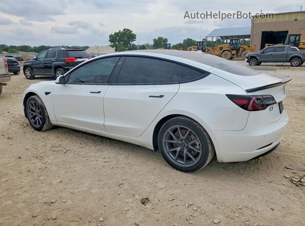 5YJ3E1EB3NF166164 2022 TESLA MODEL 3 Белый Задняя правая четверть