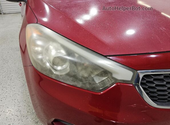 KNAFK4A64G5562377 2016 KIA FORTE Red 