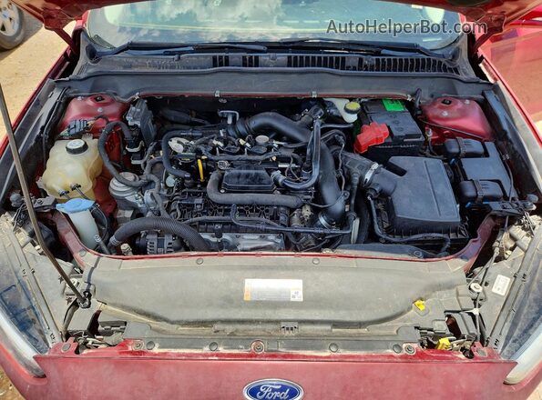 3FA6P0HD1GR239988 2016 FORD FUSION Темно-бордовый Вид подкапотного пространства