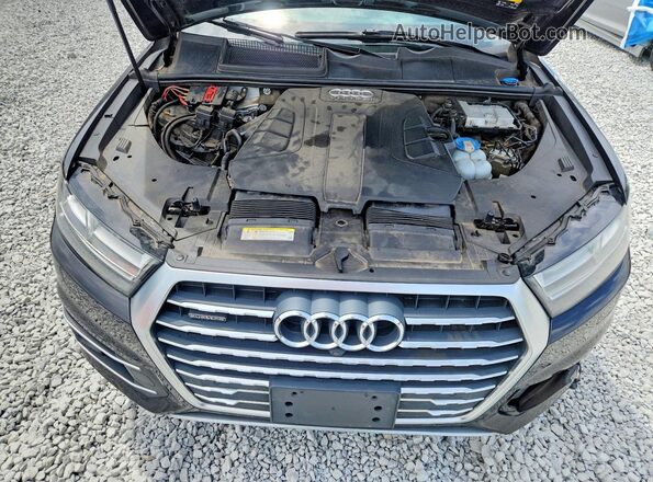 WA1VAAF79HD024082 2017 AUDI Q7 Black VIN კოდის სტიკერის ხედი
