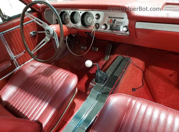 45680L115222 1964 CHEVROLET EL Black Widok deski rozdzielczej