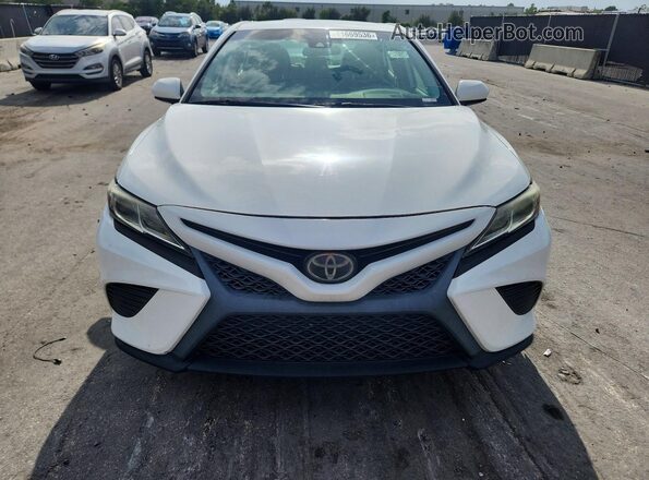 4T1B11HK9KU268473 2019 TOYOTA CAMRY White უკანა ხედი