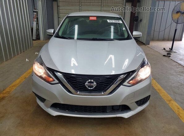 3N1AB7AP3KY368638 2019 NISSAN SENTRA Silver Widok z tyłu