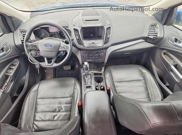 1FMCU9HD7JUB10482 2018 FORD ESCAPE Синий Вид щитка приборов