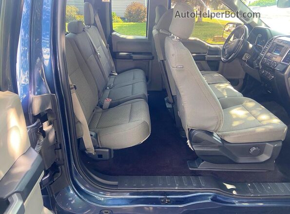 1FTEX1E87GFA81219 2016 FORD F150 Blue Widok wnętrza z przodu