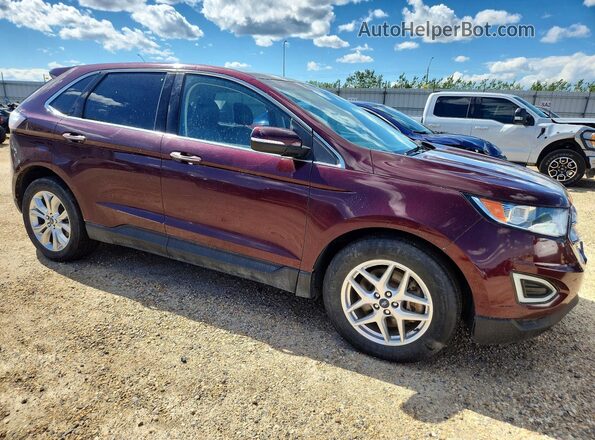 2FMPK4K92HBB12798 2017 FORD EDGE Burgundy Widok z przodu