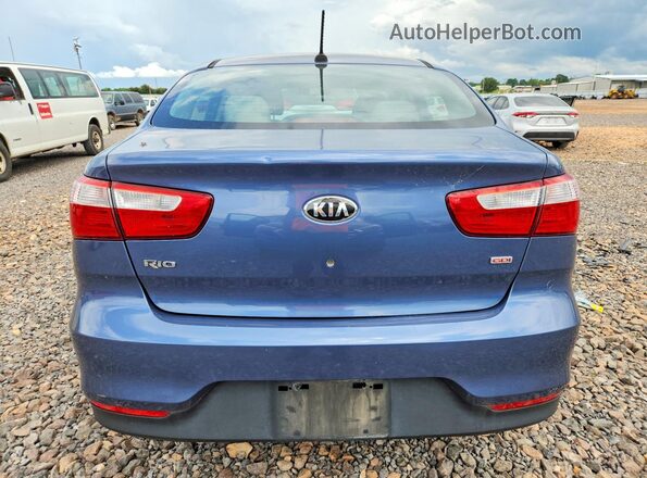 KNADM4A39G6633557 2016 KIA RIO Blue წინა სალონის ხედი