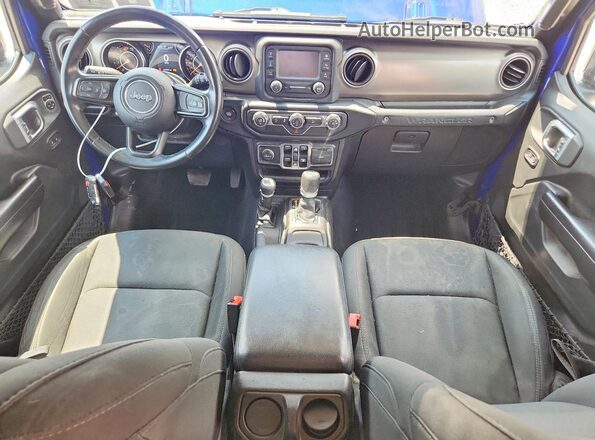 1C4HJXDN7LW129434 2020 JEEP WRANGLER Синий Вид щитка приборов