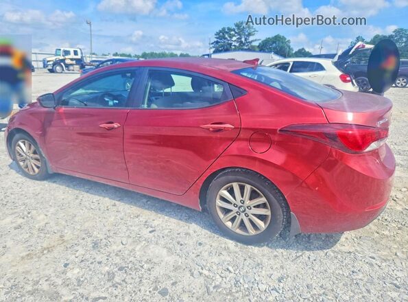 5NPDH4AE8GH785828 2016 HYUNDAI ELANTRA Red Tył prawy