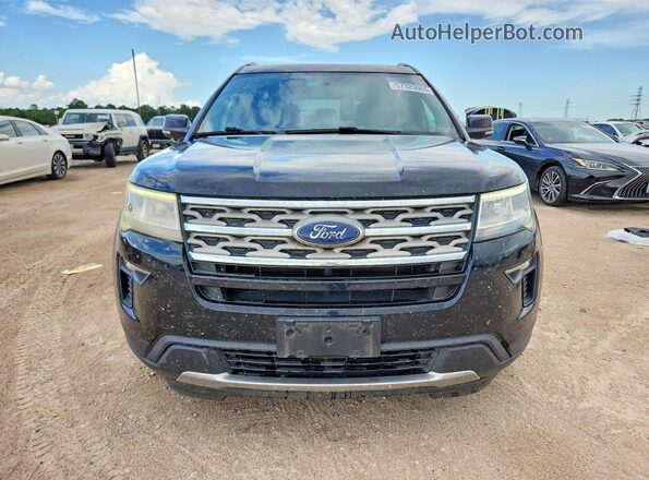 1FM5K8D87JGA61705 2018 FORD EXPLORER Black უკანა ხედი