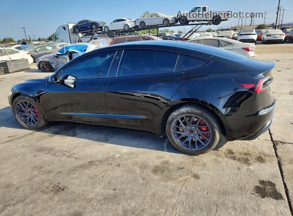 5YJ3E1EA3SF980608 2025 TESLA MODEL Black Rear right