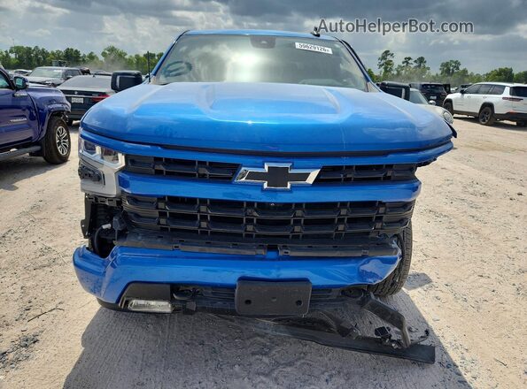 3GCUDEED5NG537982 2022 CHEVROLET SILVERADO Blue უკანა ხედი
