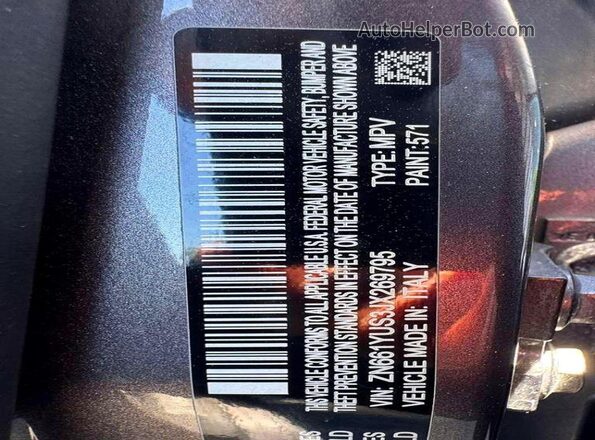 ZN661YUS3JX269795 2018 MASERATI LEVANTE Charcoal Вид задніх сидінь