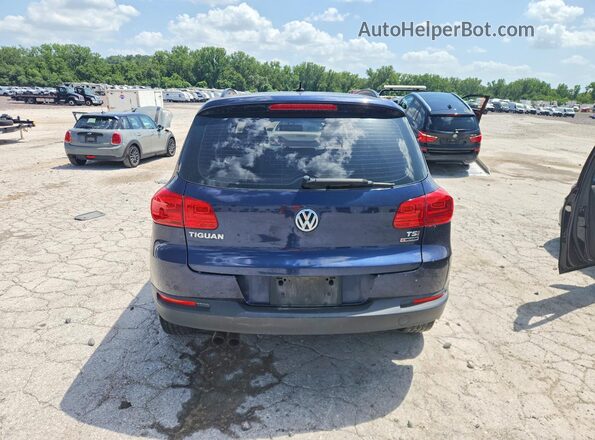 WVGBV7AX2GW576299 2016 VOLKSWAGEN TIGUAN Синий Вид салона спереди
