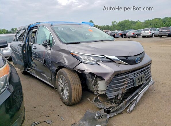 5TDYSKFC1MS029908 2021 TOYOTA SIENNA Charcoal Դիմացի տեսք