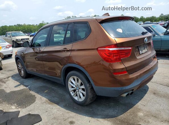 5UXWX9C56H0T11685 2017 BMW X3 Brown Задня права чверть