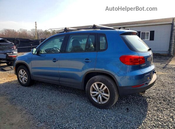 WVGBV7AX2HW502060 2017 VOLKSWAGEN TIGUAN Синий Задняя левая четверть