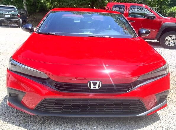 2HGFE2F59NH606346 2022 HONDA CIVIC Red 