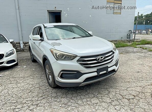 5NMZT3LB8JH073289 2018 HYUNDAI SANTA FE Белый Задняя левая четверть