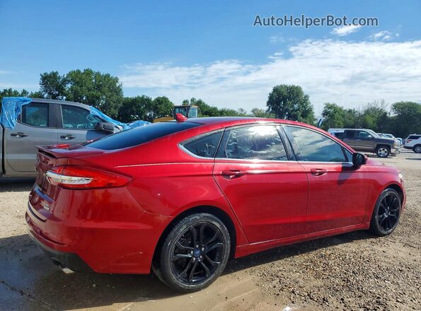 3FA6P0HD5KR171817 2019 FORD FUSION Красный Передняя правая четверть