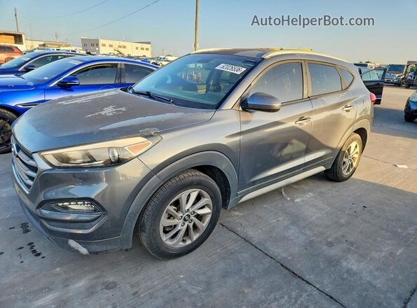 KM8J33A45JU663617 2018 HYUNDAI TUCSON Gray Rear left