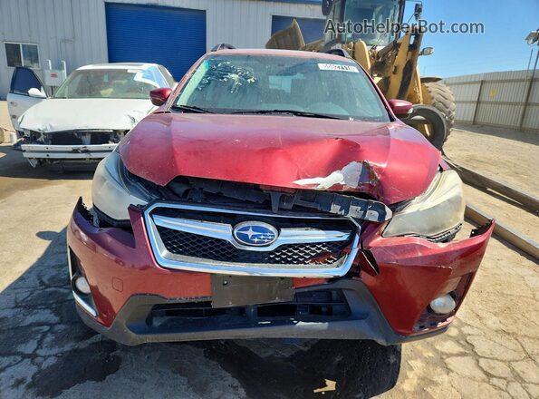 JF2GPALC4H8248143 2017 SUBARU CROSSTREK Maroon Rear view