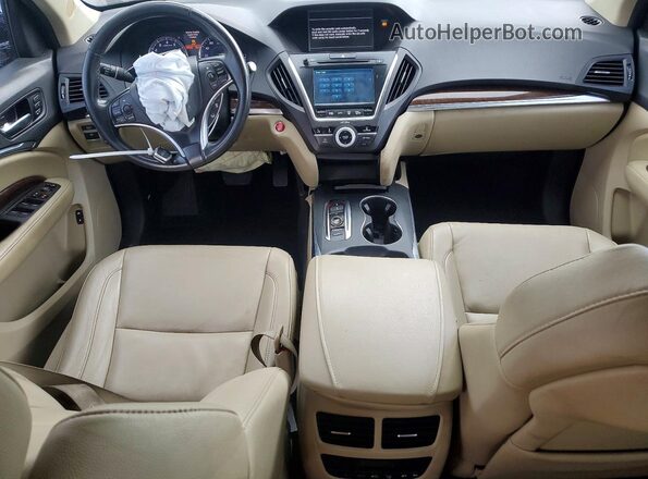 5J8YD3H38LL010612 2020 ACURA MDX Black ხელსაწყოთა პანელის ხედი