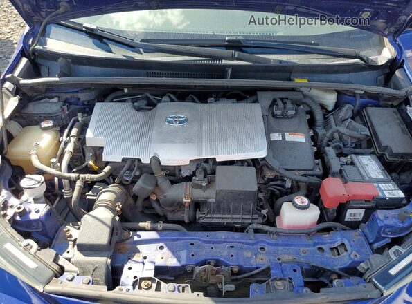 JTDKARFU2H3529187 2017 TOYOTA PRIUS Blue VIN sticker view