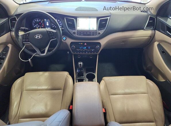 KM8J33A27GU161182 2016 HYUNDAI TUCSON White Սարքավորումների վահանակի տեսք