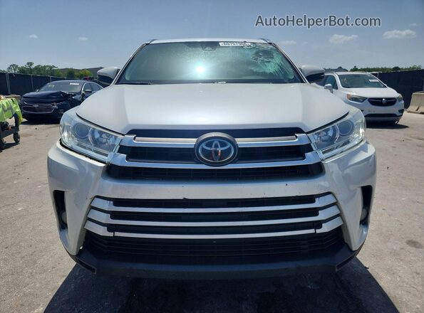 5TDKZRFH0KS342774 2019 TOYOTA HIGHLANDER White უკანა ხედი
