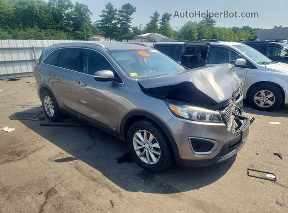5XYPGDA52GG078585 2016 KIA SORENTO Gray Вид спереду