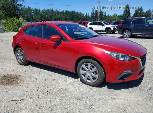 JM1BM1J74G1347897 2016 MAZDA 3 Red Delantero derecho