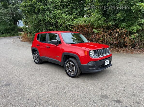 ZACCJBAW0GPC74487 2016 JEEP RENEGADE Red Trasero izquierdo