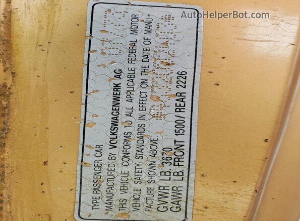 4632082403 1973 VOLKSWAGEN 412 Gold Widok komory silnika