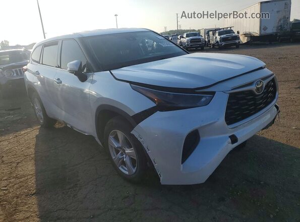5TDCZRAH6NS123611 2022 TOYOTA HIGHLANDER White Դիմացի տեսք
