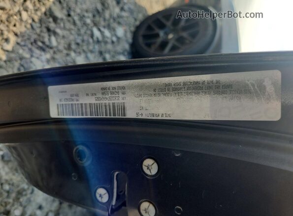 2C3CDZBT4GH245925 2016 DODGE CHALLENGER Black Вид наклейки з VIN-кодом