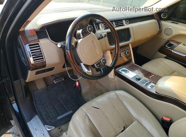 SALGS2EF2GA306177 2016 LAND ROVER RANGE ROVER Black ხელსაწყოთა პანელის ხედი