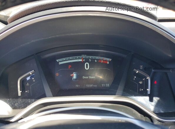 2HKRW2H91HH677982 2017 HONDA CR-V Black უკანა სავარძლების ხედი