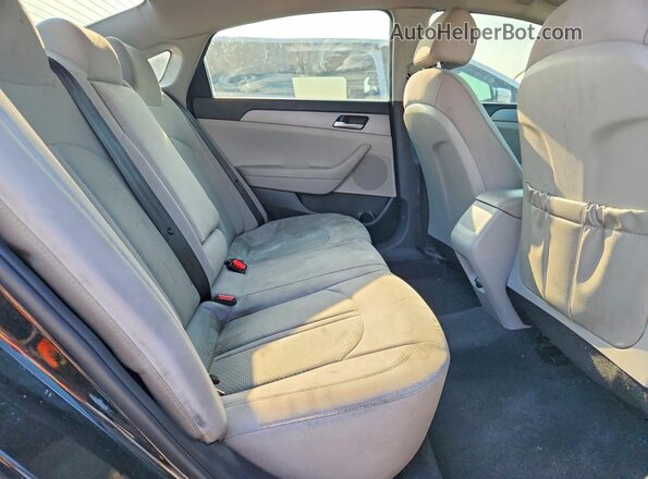 5NPE24AF7KH767831 2019 HYUNDAI SONATA Black Вид задньої частини салону