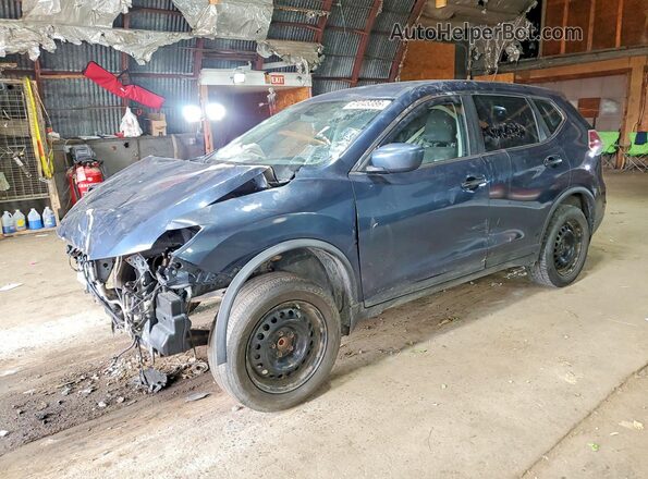 KNMAT2MV5GP623578 2016 NISSAN ROGUE Blue Trasero izquierdo