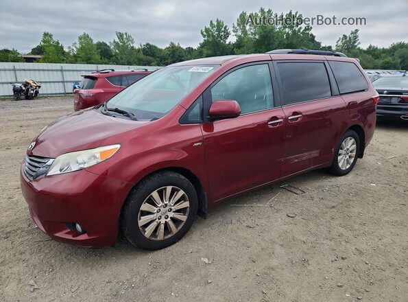5TDDK3DC7GS145495 2016 TOYOTA SIENNA Red Հետևի ձախ