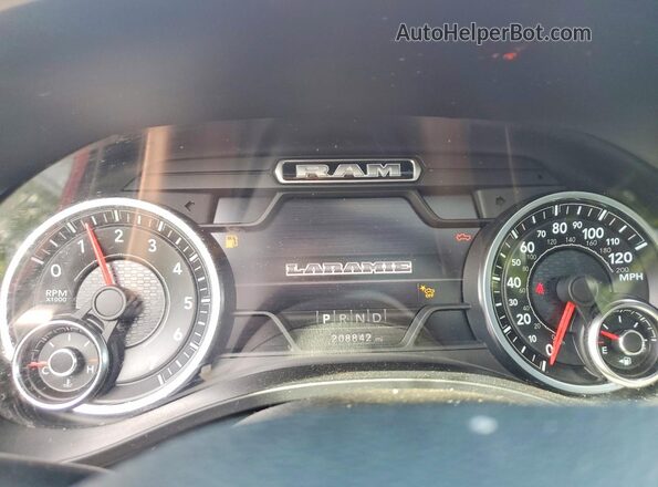1C6SRFJTXMN789252 2021 RAM 1500 Red Vista de los asientos traseros