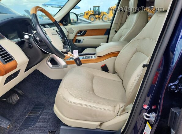 SALGS2SV9JA386337 2018 LAND ROVER RANGE Blue Vista del salpicadero