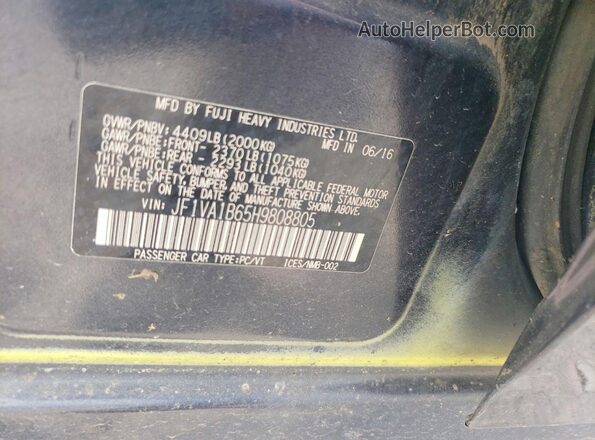 JF1VA1B65H9808805 2017 SUBARU WRX Gray Vista interior de 360 grados