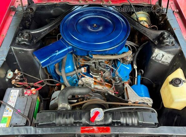 8R01C104290 1968 FORD MUSTANG Red Vista del salpicadero