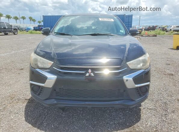 JA4AP3AU2JU006955 2018 MITSUBISHI OUTLANDER Black უკანა ხედი