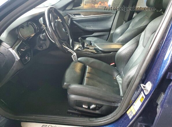WBAJA9C59JB033577 2018 BMW 5 SERIES Blue Առջևի վահանակի տեսք